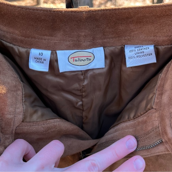 Y2K Genuine Leather Suede Jeans - Picture 11 of 16